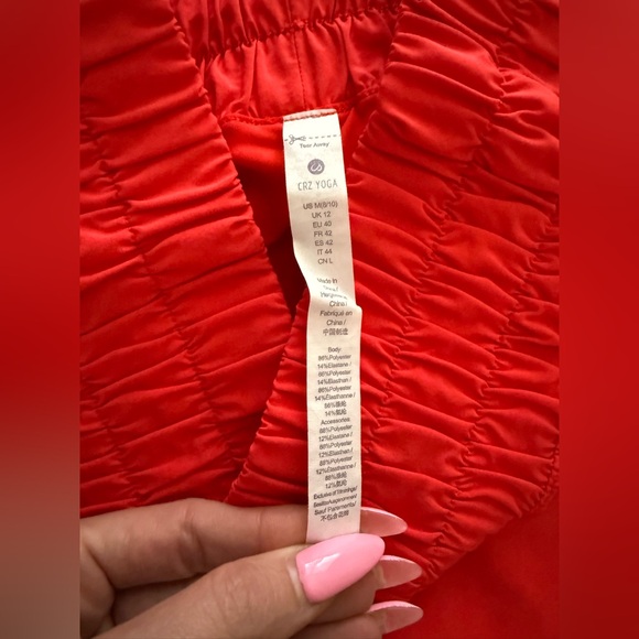 CRZ Yoga 2n1 Split Running Shorts & Cropped Bra Tank SET, Medium - Picture 6 of 6